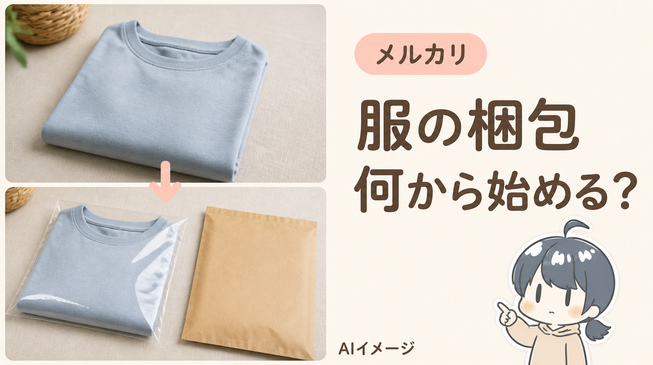 メルカリで服を送る梱包方法｜袋選び・圧縮・厚さの確認ポイント