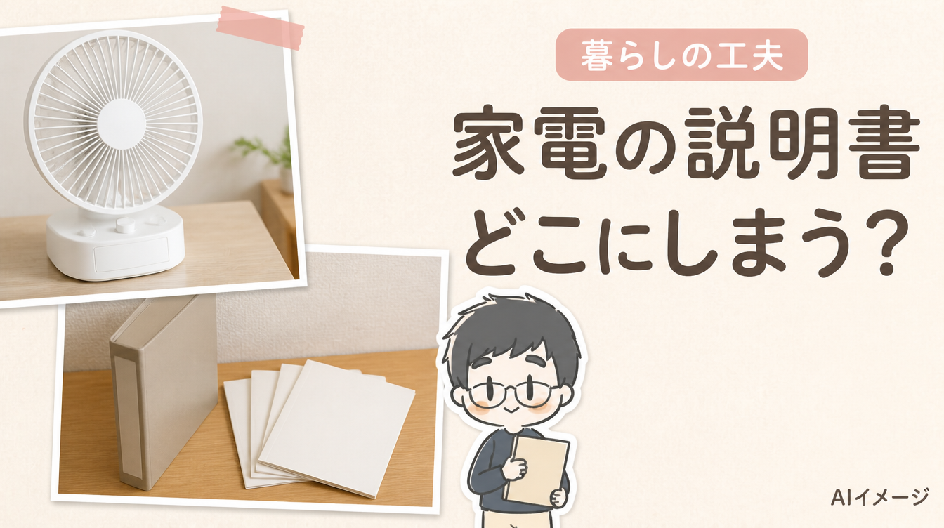 家電の説明書が見つからないときに｜型番・保証書・購入記録のまとめ方