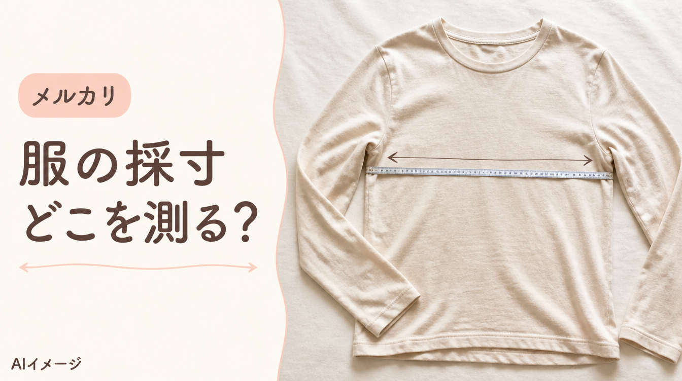 服の採寸。どこを測る？。写真風のAIイメージ