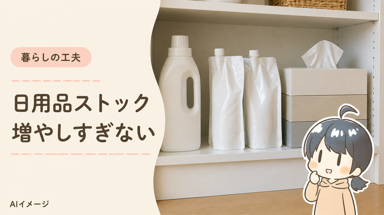 日用品のストック管理｜洗剤・詰め替え・まとめ買いを増やしすぎないコツ