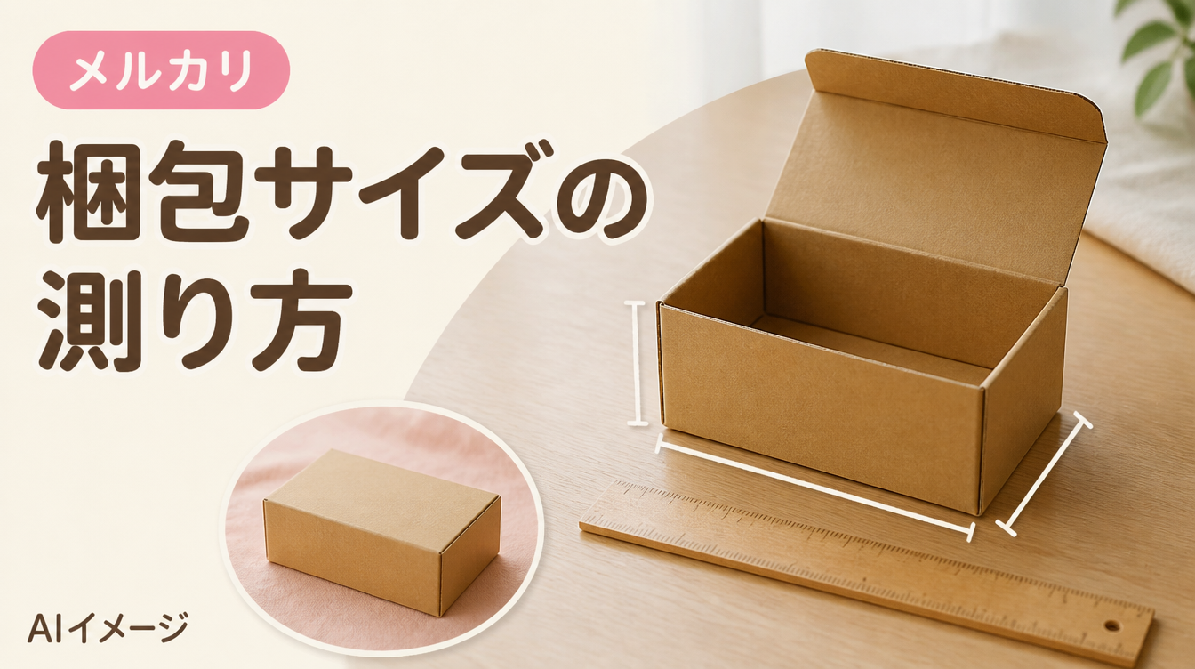 メルカリの梱包サイズの測り方｜箱の内寸・外寸、袋の厚さと重さ